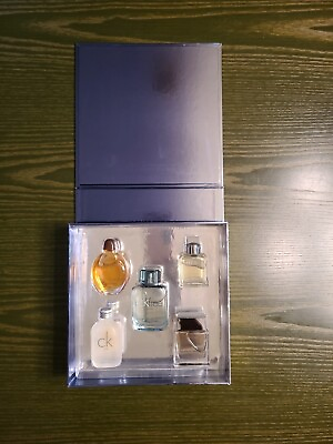 #ad New Calvin Klein 5 Piece 0.5oz Miniature Set In Original Gift Box $48.00