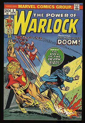 #ad Warlock #5 VF 8.0 Versus Doctor Doom Marvel 1973 $16.00