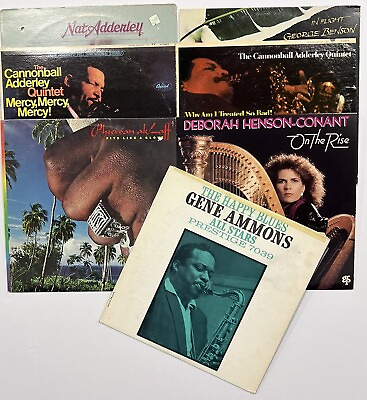 #ad Estate Sale Vintage Vinyl Lot of 7 Jazz Cannonball akLaff Ammons Adderly Benson $29.00