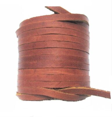 #ad Dangerous Threads Lace Lacing Leather Topgrain Latigo Medium Saddle Brown 12 ... $15.67