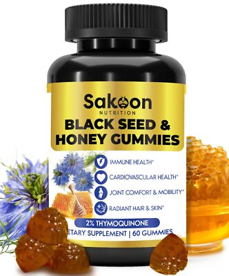 #ad Sakoon nutrition Black Oil amp; Honey W 2% THYMOQUINONE Nigella Sativa Seeds... $40.00