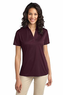 Port Authority Womens Dri Fit SIlk Touch Performance Polo Golf Shirt M L540 $17.83
