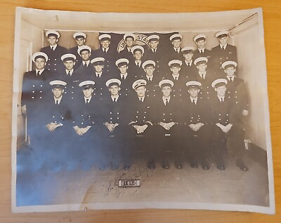 #ad 1960s US Navy Group Photo 8quot;x10quot; Black White W Names Written On Back $26.36
