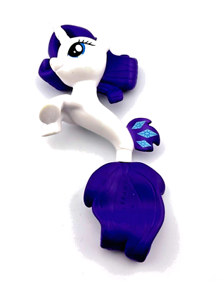 #ad Rarity Seapony My Little Pony Sea Collection Mermaid Unicorn White Purple 2014 $15.00