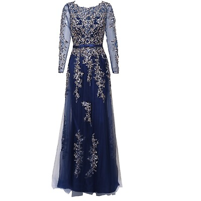 #ad Women#x27;s Long Dress Evening Party Formal Embroidery Ball Gown Dress $129.00