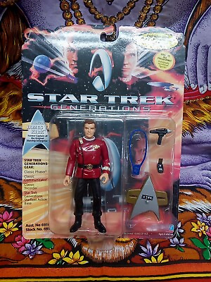 #ad Playmates Toys Star Trek ADMIRAL KIRK Generations MOC Action Figure $10.90