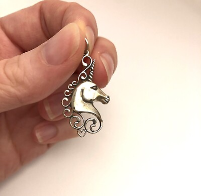 #ad Sterling silver Unicorn￼￼ ￼Charm. Marked 925. $15.60