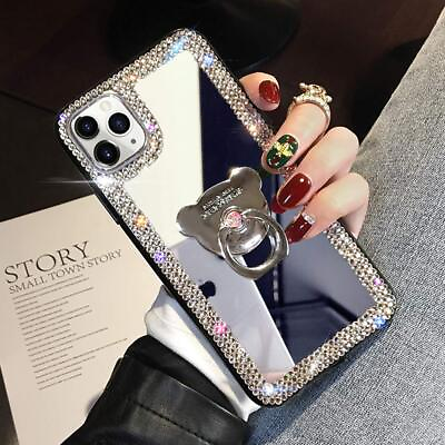 #ad for iPhone 11 Pro Max Case Makeup Mirror Glitter Bling Rhinestone Diamond Cry... $18.64