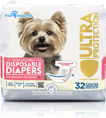 Paw Inspired Dog Diapers Female Disposable Cat Diapers Dogs Puppy in HeatXS XL $26.99