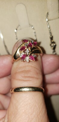 antique natural fine ruby jewelry $280.00