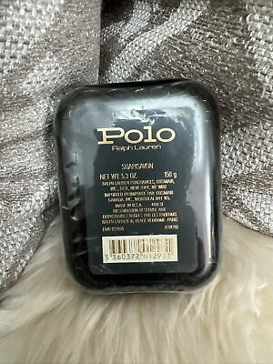 #ad Vintage Sealed Ralph Lauren Polo Bar Soap 5.3 oz With Green Case Dish *RARE* $44.99