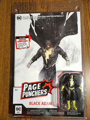 #ad DC Direct Page Punchers McFarlane Toys Black Adam Action Figure Comic MIB Movie $12.29