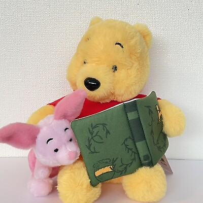 #ad Disney Winnie the Pooh amp; Piglet Plush Fluffy Stuffed Toy Tokyo Disneyland $62.80