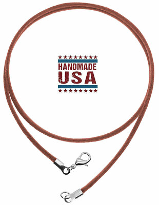 #ad Dark Copper Satin Silk Cord Necklace Silver Gold Clasp From 16quot; to 30quot; In Length $7.99