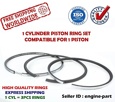 #ad Piston Rings Set 93.50mm STD fits for TOYOTA 5VZ FE 3378cc LAND CRUISER RUNNER $28.40