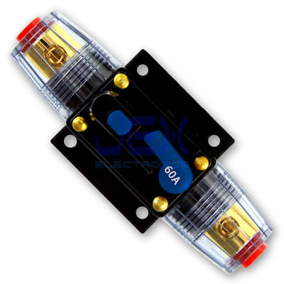 #ad 60 Amp In Line DC Circuit Breaker Solar Audio Car RV 60A 60AMP Fuse 12V 24V 32V $7.99