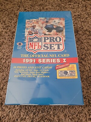#ad 1991 Pro Set NFL Football Series 1 Cards Factory Sealed Box of 36 Packs E5348 $23.00