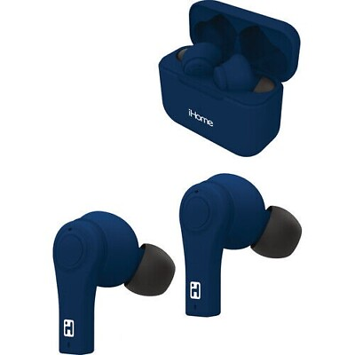 #ad Ihome Earsbuds In Navy Blue Wireless Bluetooth $29.99