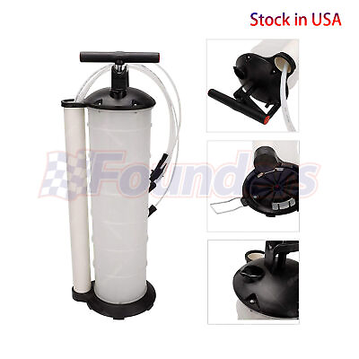 #ad #ad Oil Changer Vacuum Fluid Extractor Manual Hand Operated Transfer Tank 7L $38.00