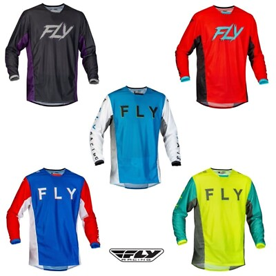 #ad 2024 Fly Racing Kinetic Mesh Kore Motocross Offroad ATV Jersey Pick Size Color $39.95