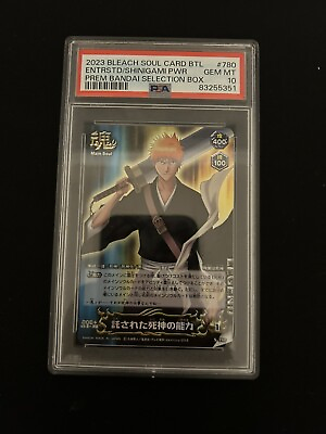 #ad Ichigo Kurosaki S 780 Foil Bleach Soul Card Battle Psa 10 $199.99