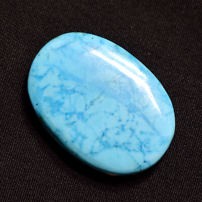 #ad 48.50 Ct NATURAL Turquoise Oval Shape Slab CERTIFIED Blue Loose Gemstones $19.56