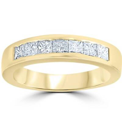 #ad 1ct Princess Cut Diamond Wedding Anniversary Ring 14k Yellow Gold $999.99
