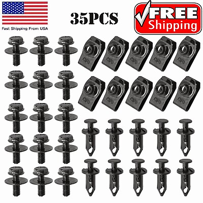 #ad For Nissan Body Bolts amp; U nut Clips M6 Engine Under Cover Splash Shield Guard $7.69