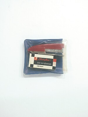 #ad Swingline Tot 50 Mini Stapler Kit w 850 Staples amp; Pouch Vintage Advertisement $15.00