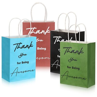 #ad Sweetude 48 Pcs Thank You Gift Bags with Handles Bulk Employee Appreciation G... $35.33