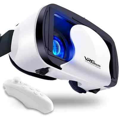 #ad VRG Pro 3D VR Glasses Virtual Reality Full Screen Visual Wide Angle VR Glasses F $12.79