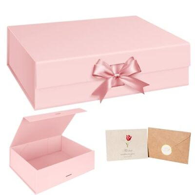 #ad #ad WARMGBOXCO Gift Boxes 12.8x8.9x3.5Inch1 Pcs Pink Gift Boxes with Lids for pre... $17.21