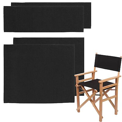#ad 2 Set 4pcs Directors Chair Canvas Replacement Covers Kit for Directors Chai $23.37