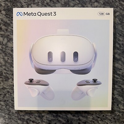 #ad Meta Quest 3 128GB Breakthrough Mixed Reality Brand New Sealed in The Box $482.50