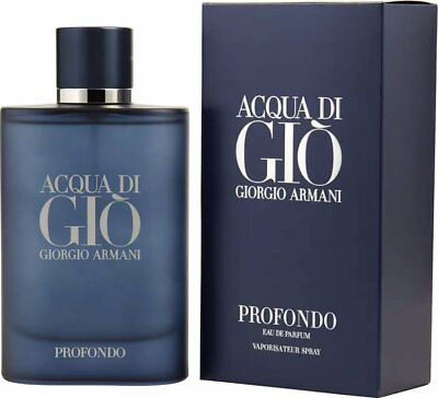 Acqua Di Gio Profondo by Giorgio Armani cologne for men EDP 4.2 oz New in Box $92.78