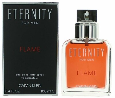 #ad ETERNITY FLAME by Calvin Klein cologne for Men EDT 3.3 3.4 oz New in Box $23.63