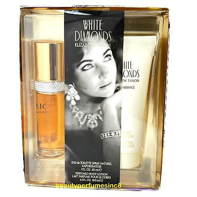 #ad White Diamonds by Elizabeth Taylor Gift Set Perfume for Women Spray New in box $25.99