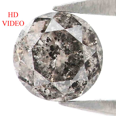 #ad Natural Loose Round Black Grey Color Diamond 0.33 CT 4.30 MM Brilliant Cut L5064 $141.00