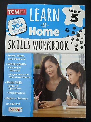 #ad Learn at Home Skills Workbook Grade 5 Teacher Created Materials Homeschool NEW $7.34