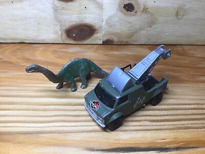 #ad 1997 Matchbox The Lost World Jurassic Park Hook Truck Dieter Stark Velociraptor $10.51