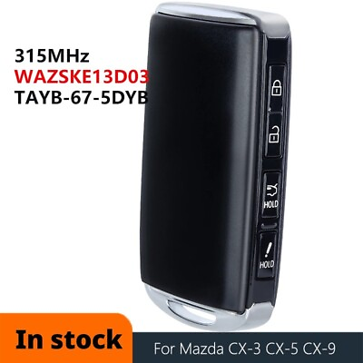 #ad for Mazda CX 3 CX 5 CX 9 2020 2023 Proximity Smart Remote Key Fob WAZSKE13D03 $29.41