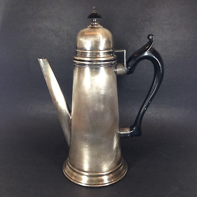 #ad W S Blackinton Silver Plate Teapot Reproduction after Jacob Hurd 12.5quot; tall $32.95