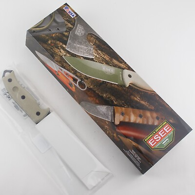 #ad ESEE Model 5 OD Green Canvas Micarta Fixed Blade Survival Knife $126.95