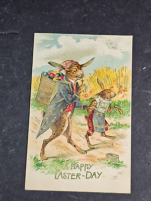 #ad Early 1900s easter postcards from europe multi colored $24.99