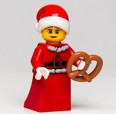 #ad New Lego BAM Holiday Christmas Minifigure Mrs. Claus w Pretzel 2022 $7.59