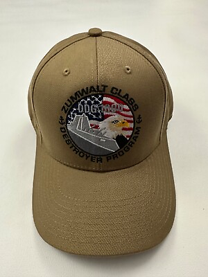 #ad The Corps USS Zumwalt Class DDG 1000 Beige Baseball Hat Cap One Size $29.99
