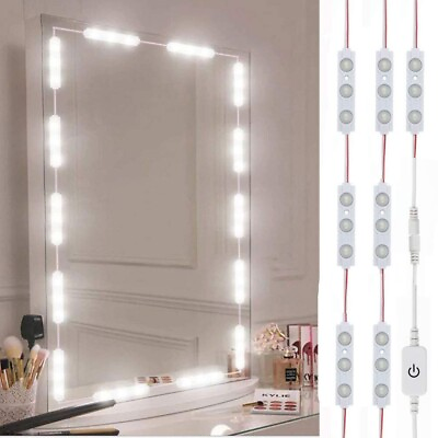 #ad Dimmable Vanity Lights Makeup Mirror LED Light Kit 60 LEDs 10ft Hollywood Style $14.99