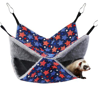 #ad Pet Hanging Hammock Soft Bunkbed for Guinea Pig Hamster Ferret Squirrel Cage $15.33