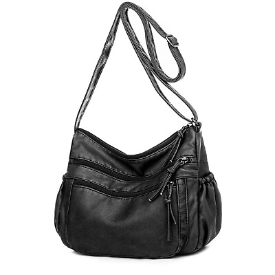 #ad Women Casual Shoulder Handbag Soft Leather Messanger Crossbody Bag Purse Satchel $15.50
