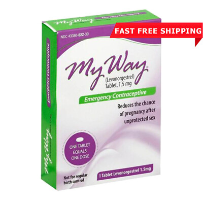 #ad My Way Emergency Contraceptive 1 Tablet Compare to Plan B One Step Exp 06 2026 $7.95